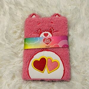 Care Bears Plush Journal, two bears pink one (front side) purple one (back) New